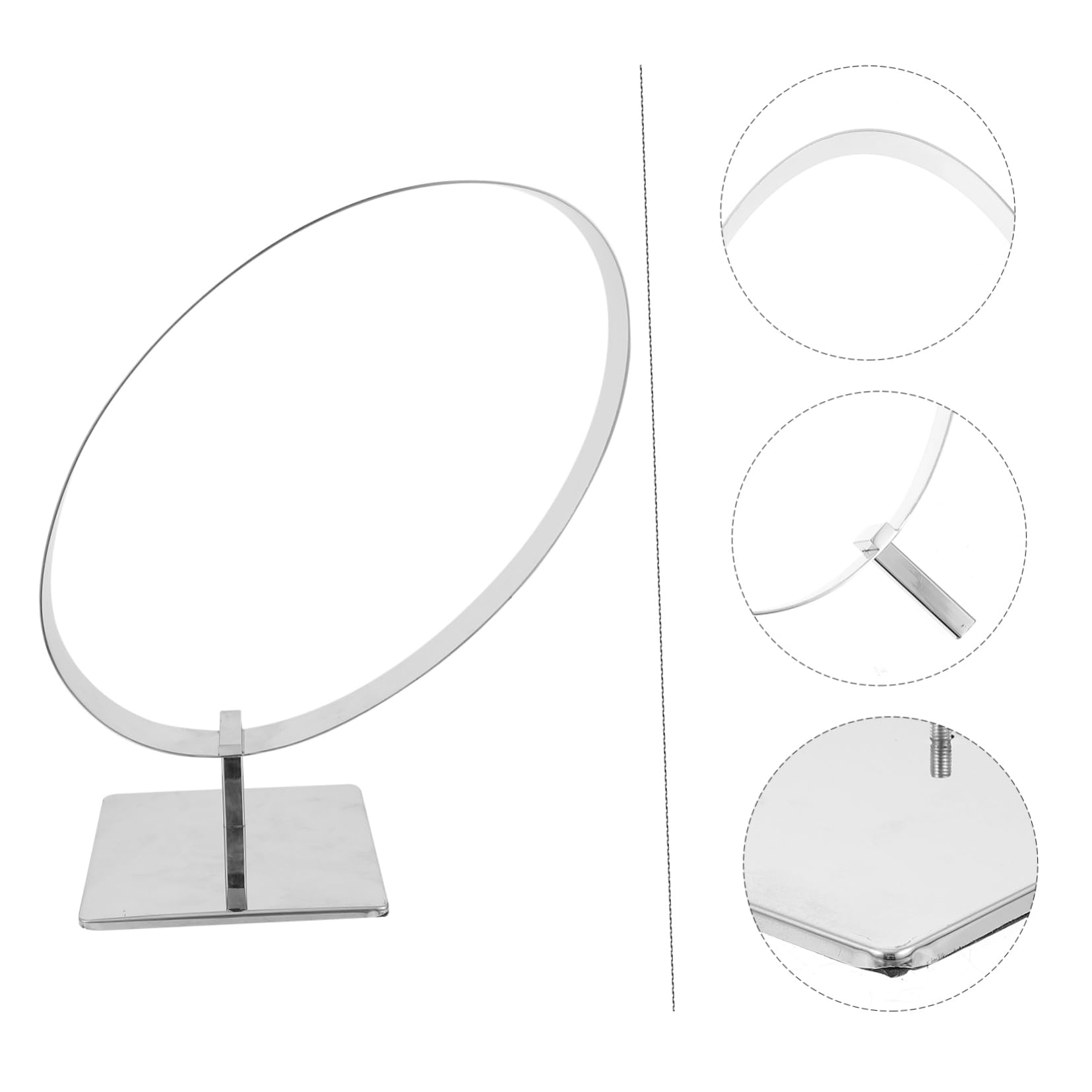TOPBATHY Edelstahl Gürtelhalter Für Stilvolle Präsentation Ovaler Stand Für Gürtel Vielseitig Einsetzbar Geschäften Hause Umweltfreundliches Design Glatte Oberfläche Sicher Und