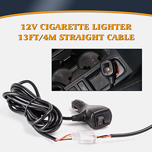 V-Sek 35.5” Hazard Warning Emergency Traffic Advisor Strobe Light Bar 32 Led High Intensity Directional Flashing Safety Lightbar 13 Flashing Modes With Cigarette Lighter & Suction Cups (Amber/Yellow) #TOP3