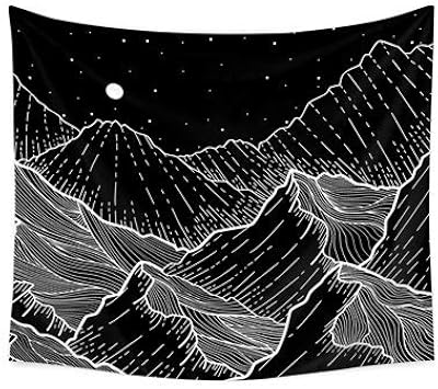 Tapiz Colgante De Pared De Montana Tapices De Pared De Luna
