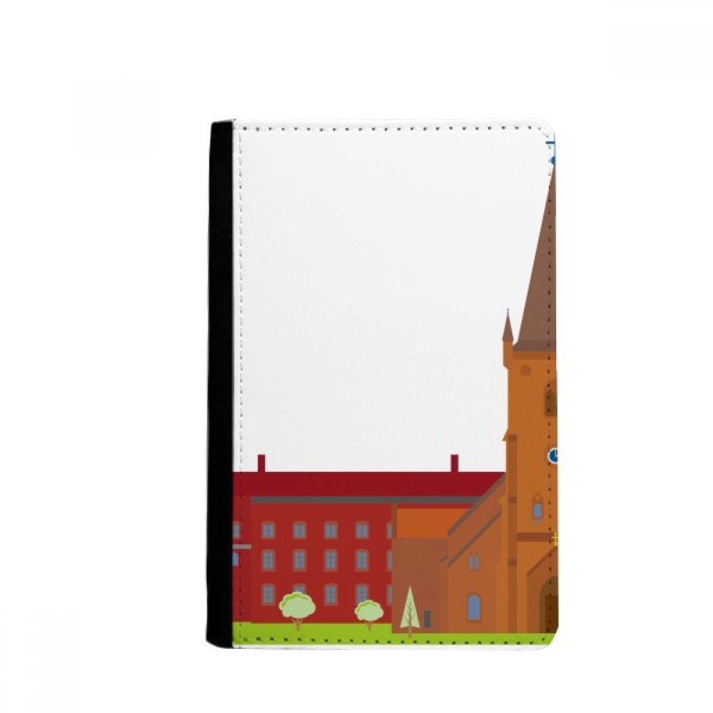 Danish Koling National Landmark Building Passport Holder Notecase Burse Wallet Cover Card Purse