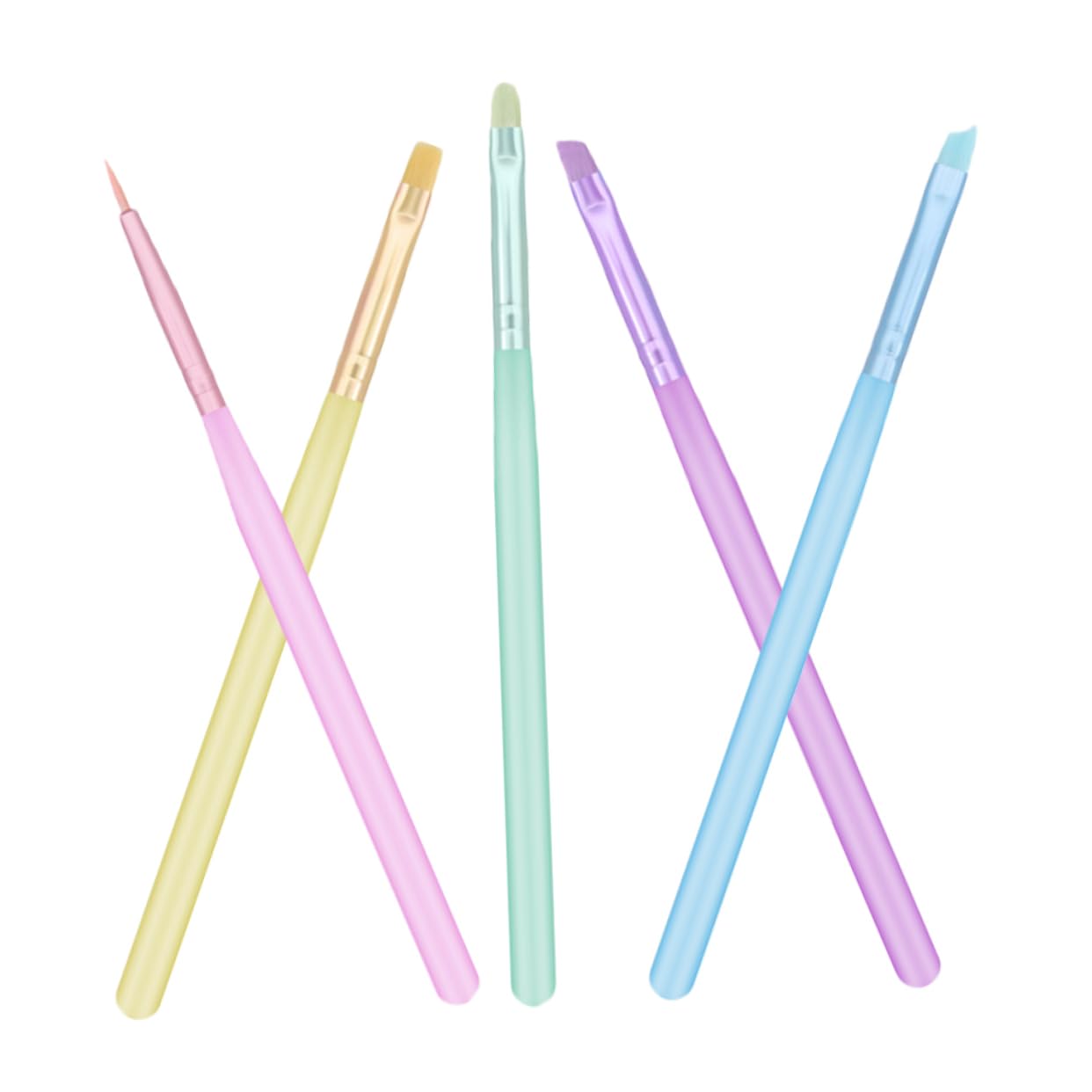 Ipetboom 25pièces Set De Pinceaux Nail Art Professionnels Pinceaux De Peinture Pour Accessoires De Manucure Outils De Nail Art Pour Salon Et Usage Personnel
