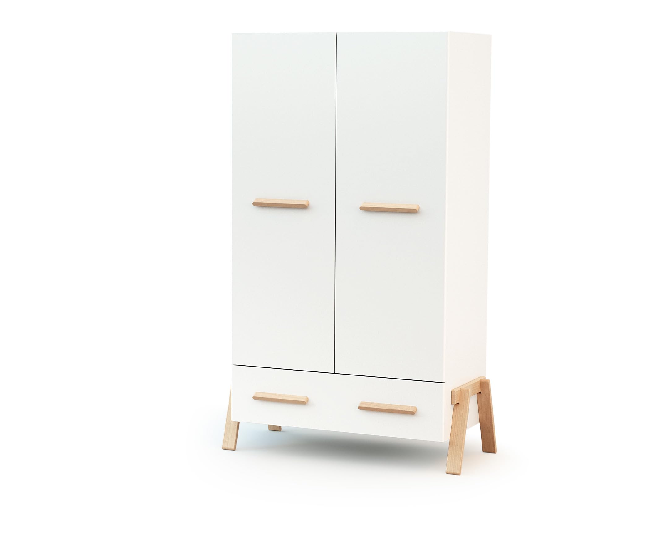 Cameretta completa evolutiva bambini CANAILLE Bianco Faggio natural 70 x 140