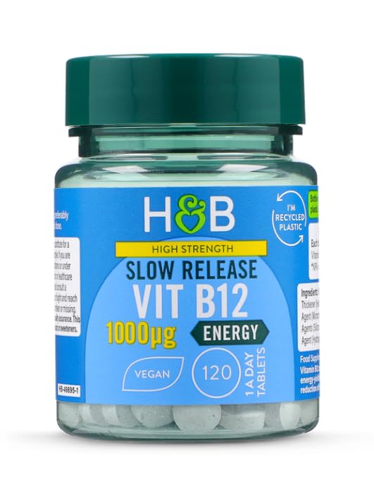 Holland & BarrettHigh Strength Slow Release Vitamin B12 1000ug - 120 Tablets