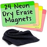 Neon Dry Erase Whiteboard Magnets by AgilePacks | 4