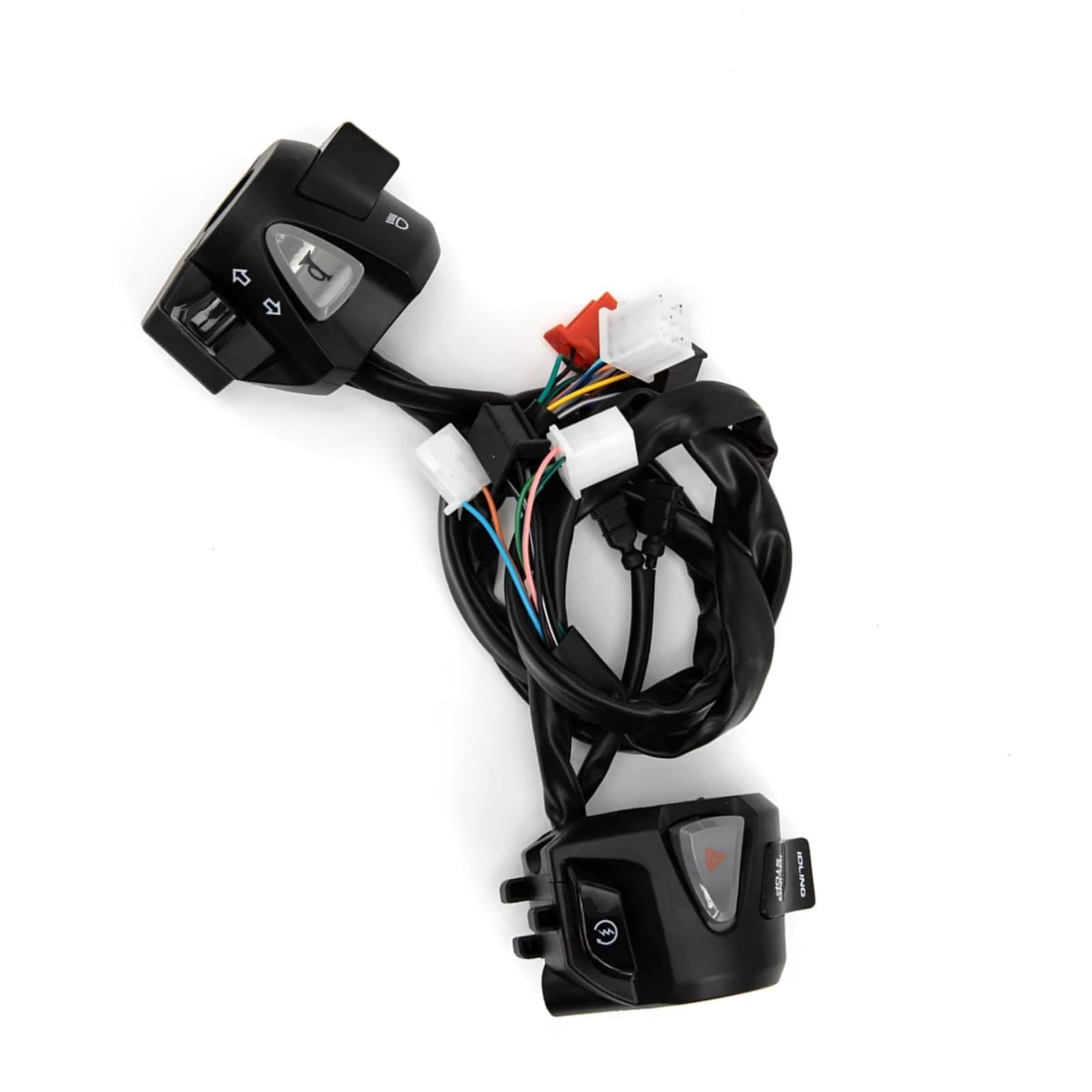 Interruttori A Pulsante Per Indicatori Di Direzione Moto Manubrio Da 7/8" Comando Universale Per Clacson E Frecce Scooter Blocco Comandi Moto