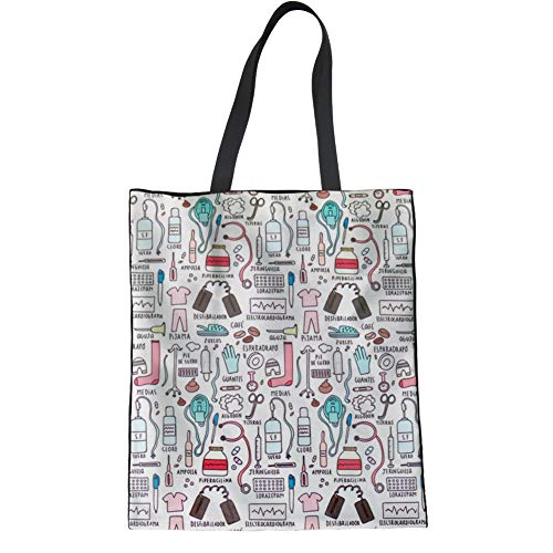 UOIMAG Bolso de hombro para niñas, estilo médico, bolso de regalo de enfermera, para fiestas, viajes, trabajo, playa Cover