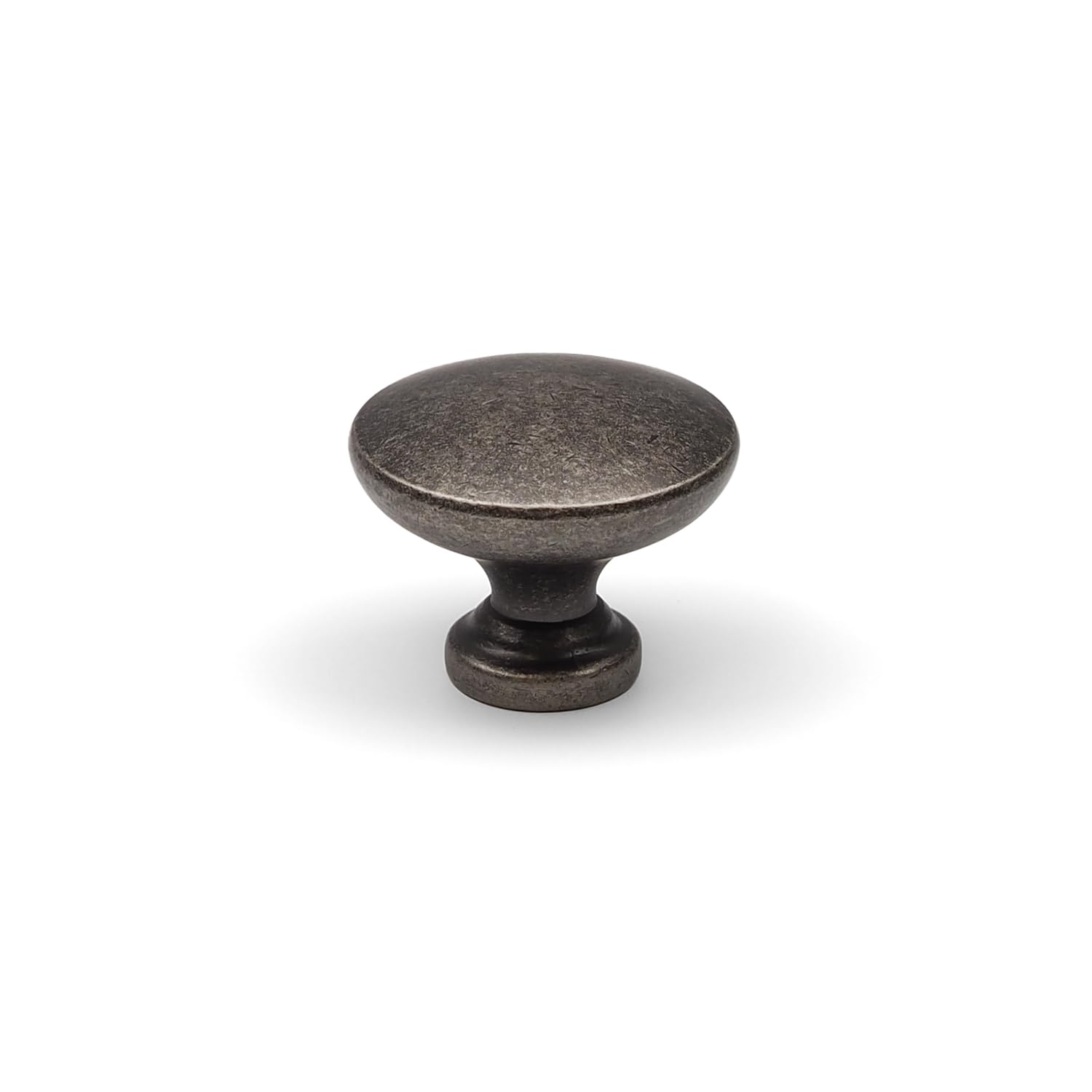 Handle & Home Antique Pewter 32Mm Knob Rustic Round Cupboard Door Drawer Furniture Pull