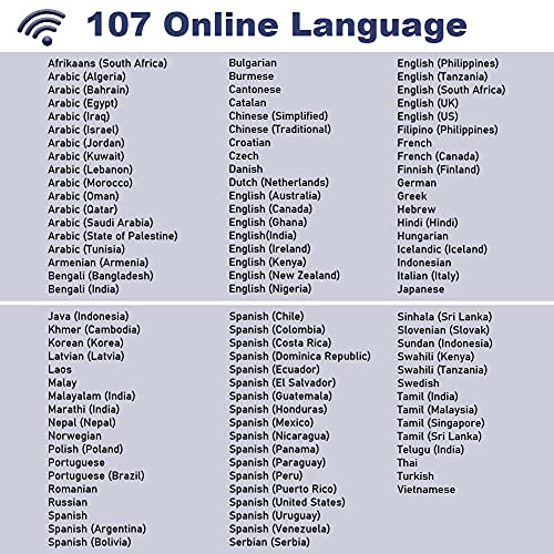 Language Translator Device, 107 Languages Two Way Instant Portable Voice Translator Device, WiFi Connection, Voice… - Image 3