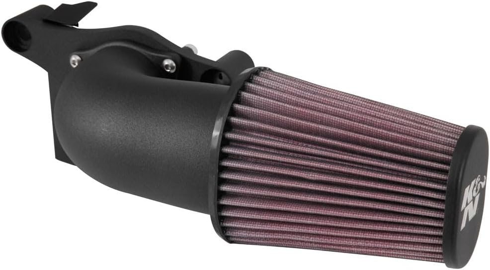 K&N 57-1138 Cold Air Intake Kit for 2017-2020 Harley Davidson Touring & Softail - Dyno-Tested Horsepower Boost