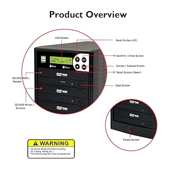 Amazon.co.jp: WYTRON 1~3 24X DVDデュプリケーター SATA CD DVD