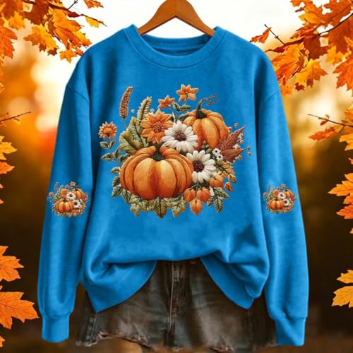Sudadera sin capucha de Halloween de manga larga jersey cuello redondo cómodo y elegante 2