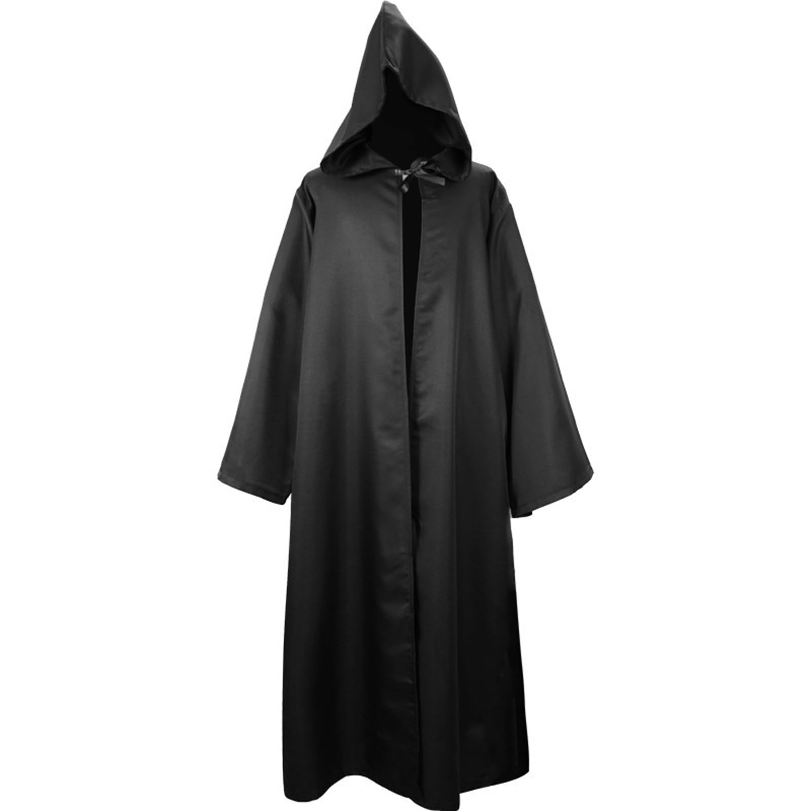 CULTURE PARTY Anime Cloak Halloween Cosplay Costume for Kids Adult, Anime Costume Set with Black Robe Ring Mask Halloween Anime Cosplay Fancy Dress