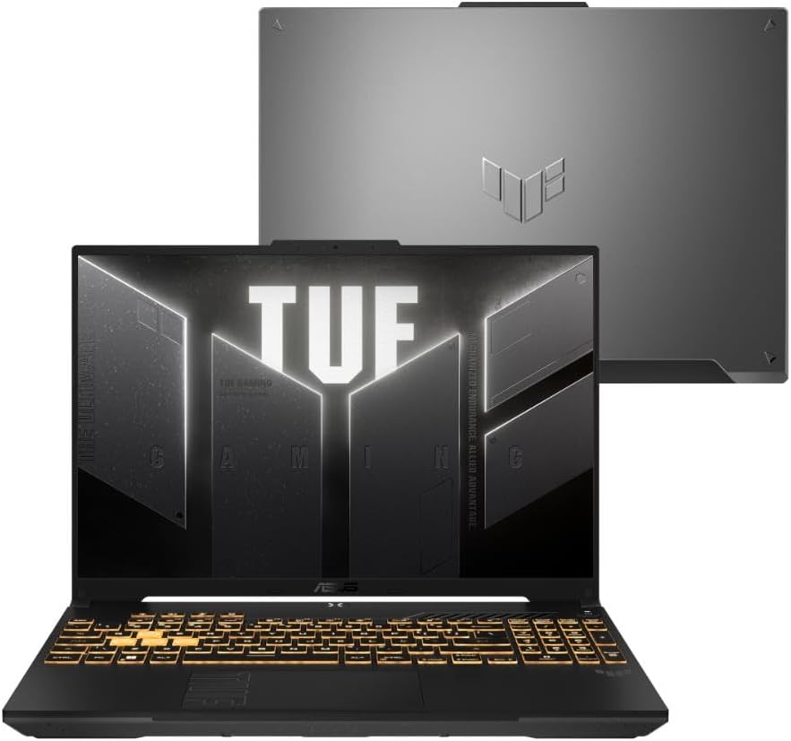Imagem do produto Notebook ASUS TUF Gaming F16 Intel Core 5 210H, RTX 4050, 16 GB, 512 GB SSD, W11 Home, Tela 16.0'' FHD, Mecha Gray - FX607VU-RL053W em Amazon