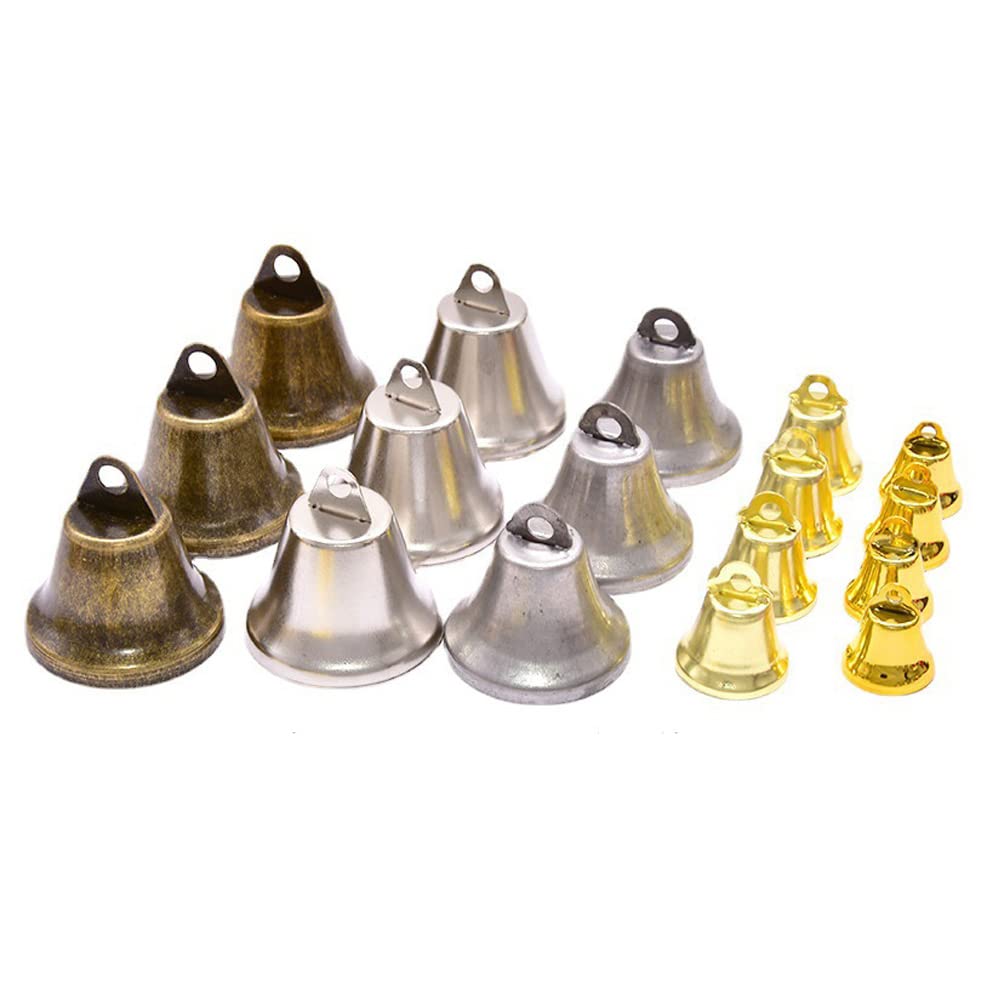 200 Stuks Vintage Bronzen Metalen Belletjes - Doe Het Zelf Knutseldecoratie Met Oogje Voor Sieraden En Windspel