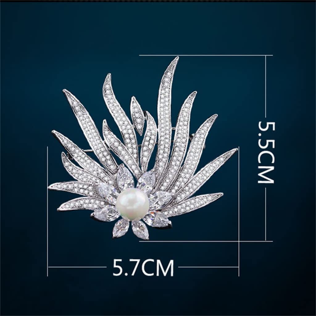 OLOTU Tutto Partita Elegante Spilla d'Arte squisita, Spilla da Bavero per Cappotti Giacche Maglioni Accessori, Spilla Decorativa Regalo Gioielli per Donne Ragazze Spilla