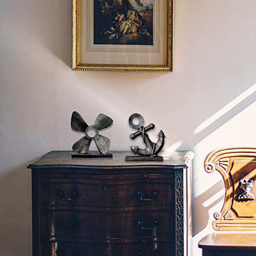Jtstan Ship Propeller Nautical Decor Sculpture - Maritime Theme Boat Steering Model Ornaments Resin Handicraft Statue For Desktop Bookshelf Seaside House Decoration #TOP5