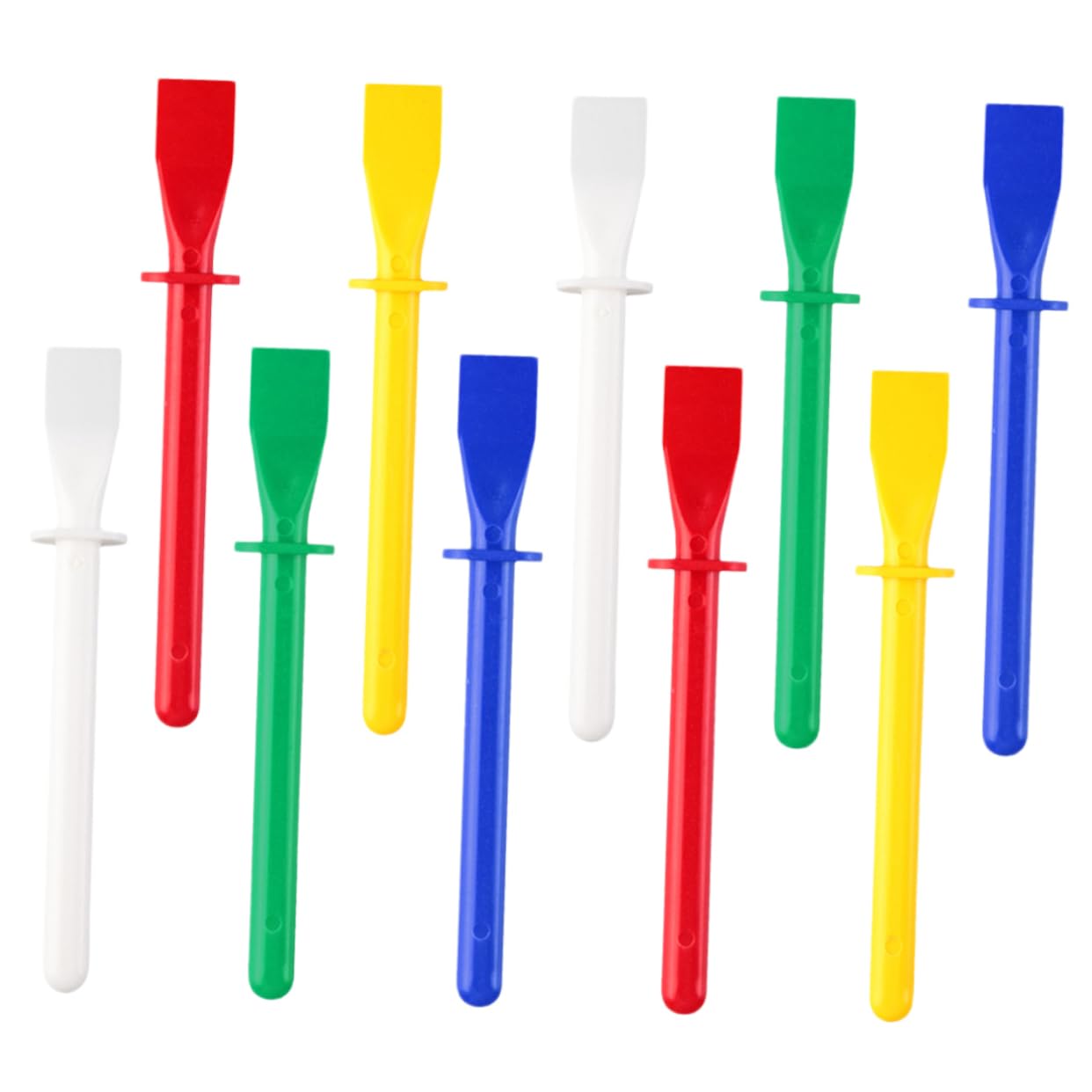 IWOWHERO Leather Crafts Glue Spreader Set 10pcs Glue Applicator Sticks Pp Material Durable and Comfortable Grip