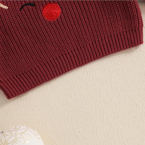 Toddler Girls Boys Christmas Sweaters Long Sleeve Reindeer Embroidery Knit Pullovers Kid Jumper Tops Fall Clothes4