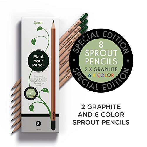 Sprout lápices colores plantables |Set 2 grafito