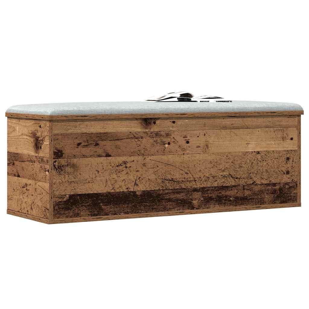 vidaXL Storage Box Old Wood 102 x 35 x 35 cm Engineered Wood, Living Room Storage, Rectangular Chest, Modern Organizer Box, Ample Space, Home Solution, Clutter-Free Utility