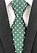 Men Hunter Green Polka Dot Silk Tie St. Patrick's Day Self Cravat Fashion Business Attire