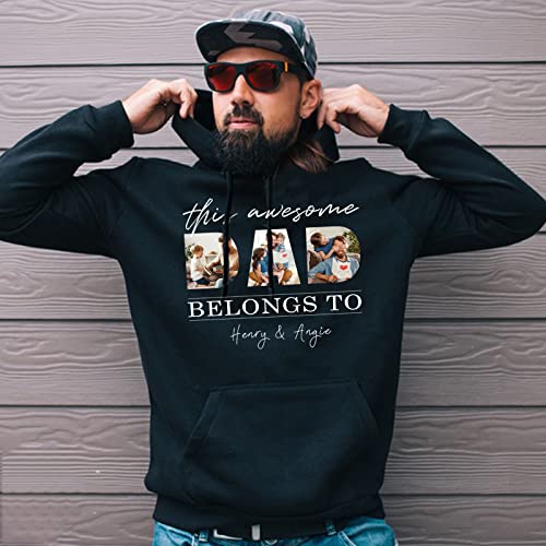 Gifts for Dad, Christmas Custom Dad Gifts from Daughter Son, Personalized Shirts/Hoodie with Photos3