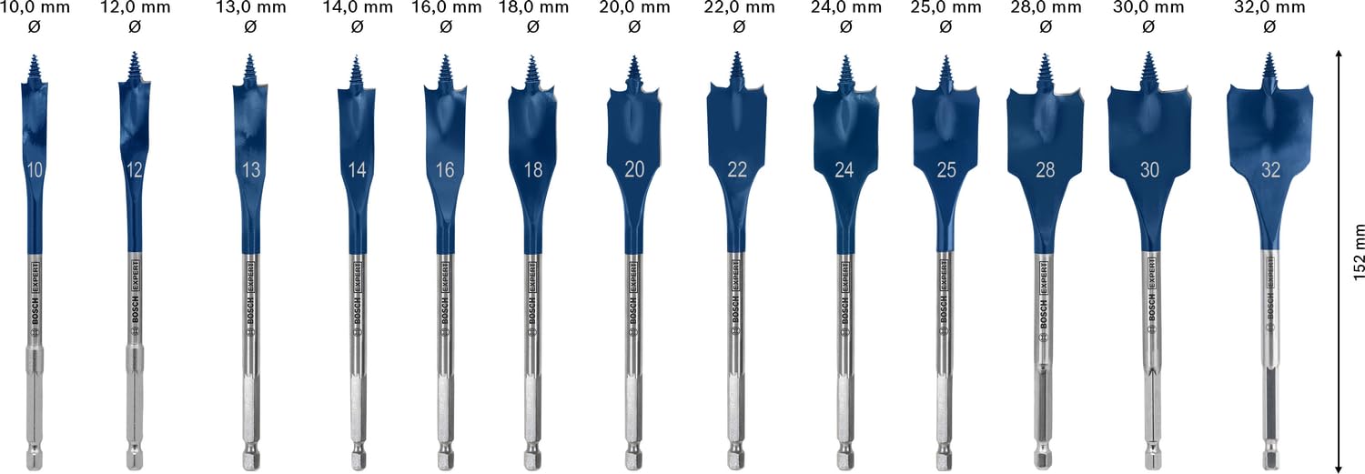Expert Self Cut Speed Spade bit, SET 13 Pcs w/Pouch