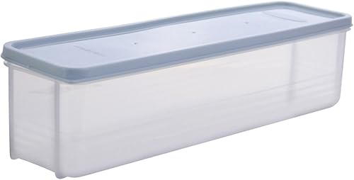 Guardians Contenedor de pasta para almacenamiento de alimentos, caja de fideos de cereales de espaguetis con cubierta azul