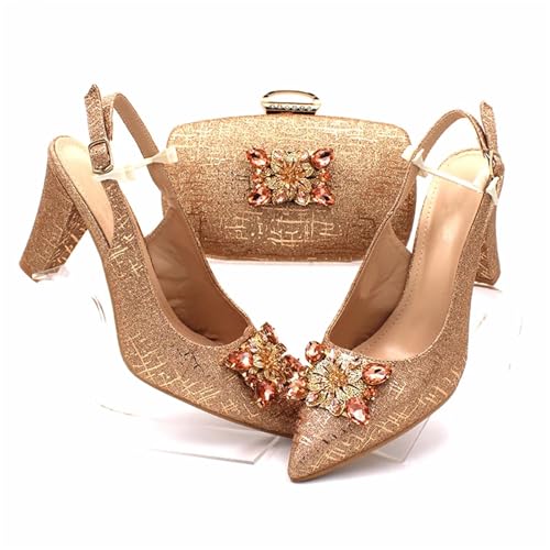 Women Shoes and Bag Set Pointed Toe Shoes Matching Bag Set for Nigerian Ladies Wedding Party Royal Blue2