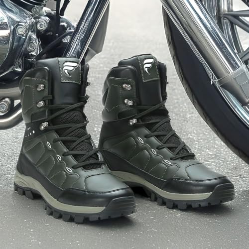 Image of STORM Men's High-Top Comfort Stylish Fashion Hiking Trekking Outdoor Biker Sporty Ankle Boots