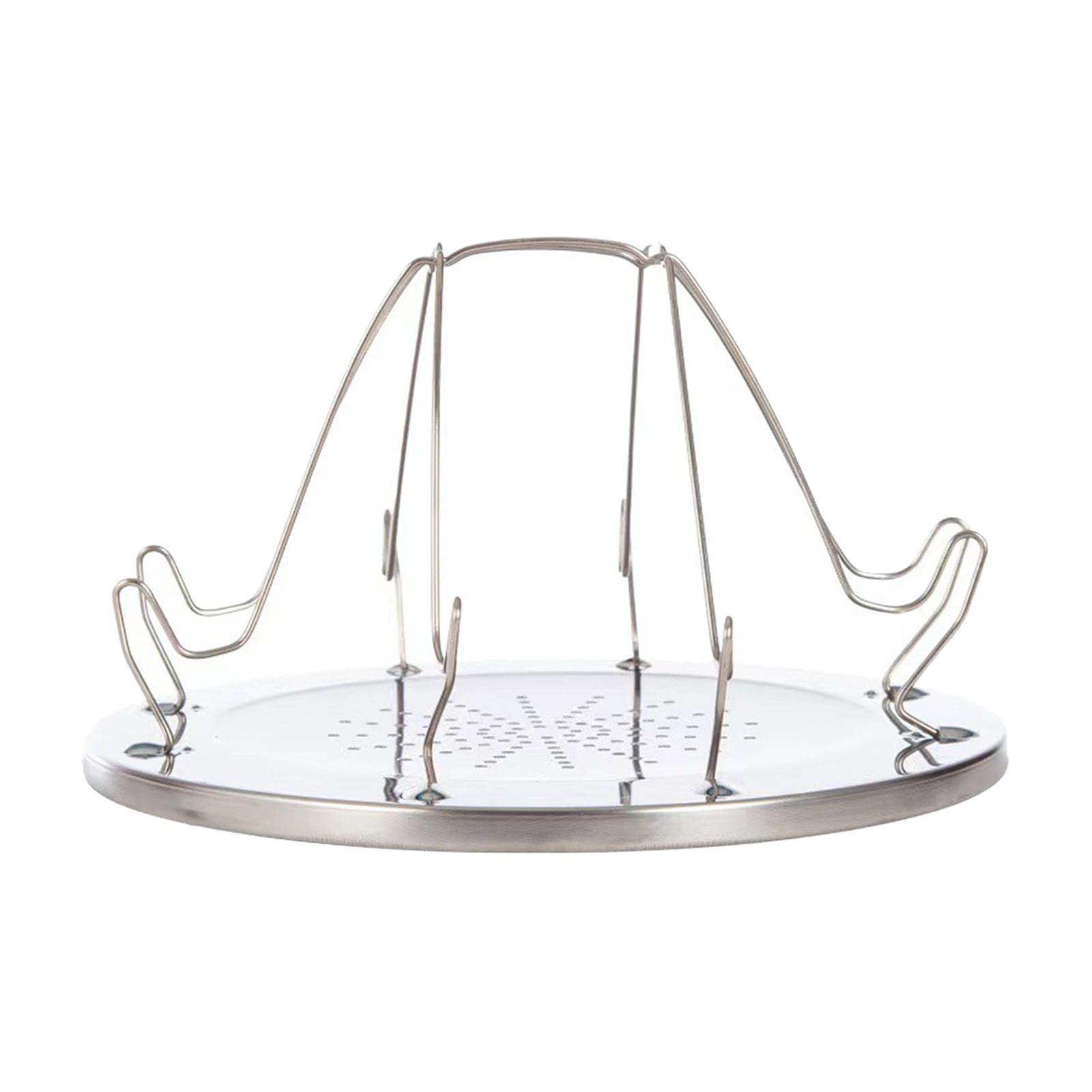 Tray 4 Slice Porous Foldable Bread Toaster Rack for Camping Grill Home-image-12