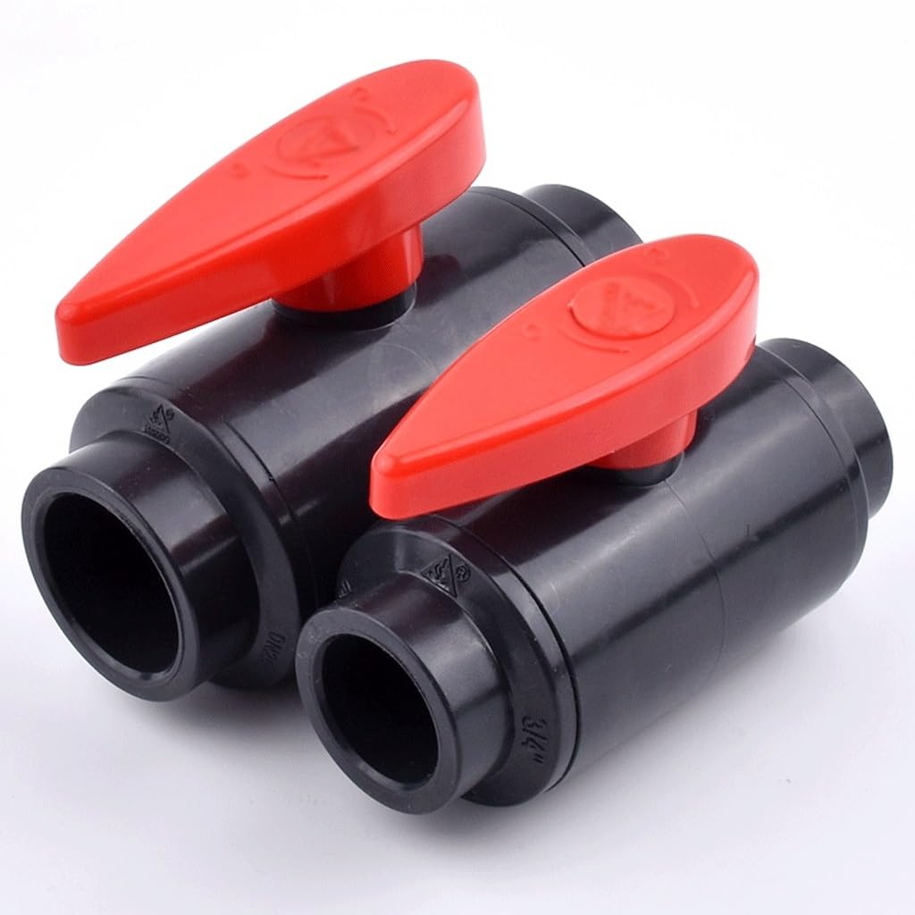 FBANULPEX PVC-Kugelhahn, Wasserrohrventil aus Kunststoff Ball Valve Aquarium Hydroponic Frame Fish Tank PVC Valve(Inner Dia.110mm)