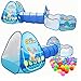 Produktbild Case Cover 3 in 1 Ozean Kinderzelt-Haus-Spielzeug Ball Pool Tragbare Kinder Tipi Zelte mit Krabbeln Tunnel Pool-Ball-Haus Kinder-Zelt