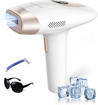 PLUZZ IPL Light Hair Removal Device, Household Hair Removal Device, 99,000 Flashes, Unisex, Mens, Womens, Electric Shaver, For Women