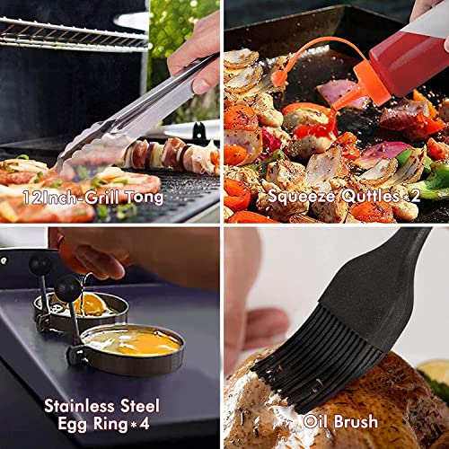 Beichen FD-EP-230201-1551 Griddle Accessories Kit, 14 Pcs Stainless Steel Griddle Grill Tools Set Blackstone And Camp Chef, Professional Grill Spatula Set thumb #6