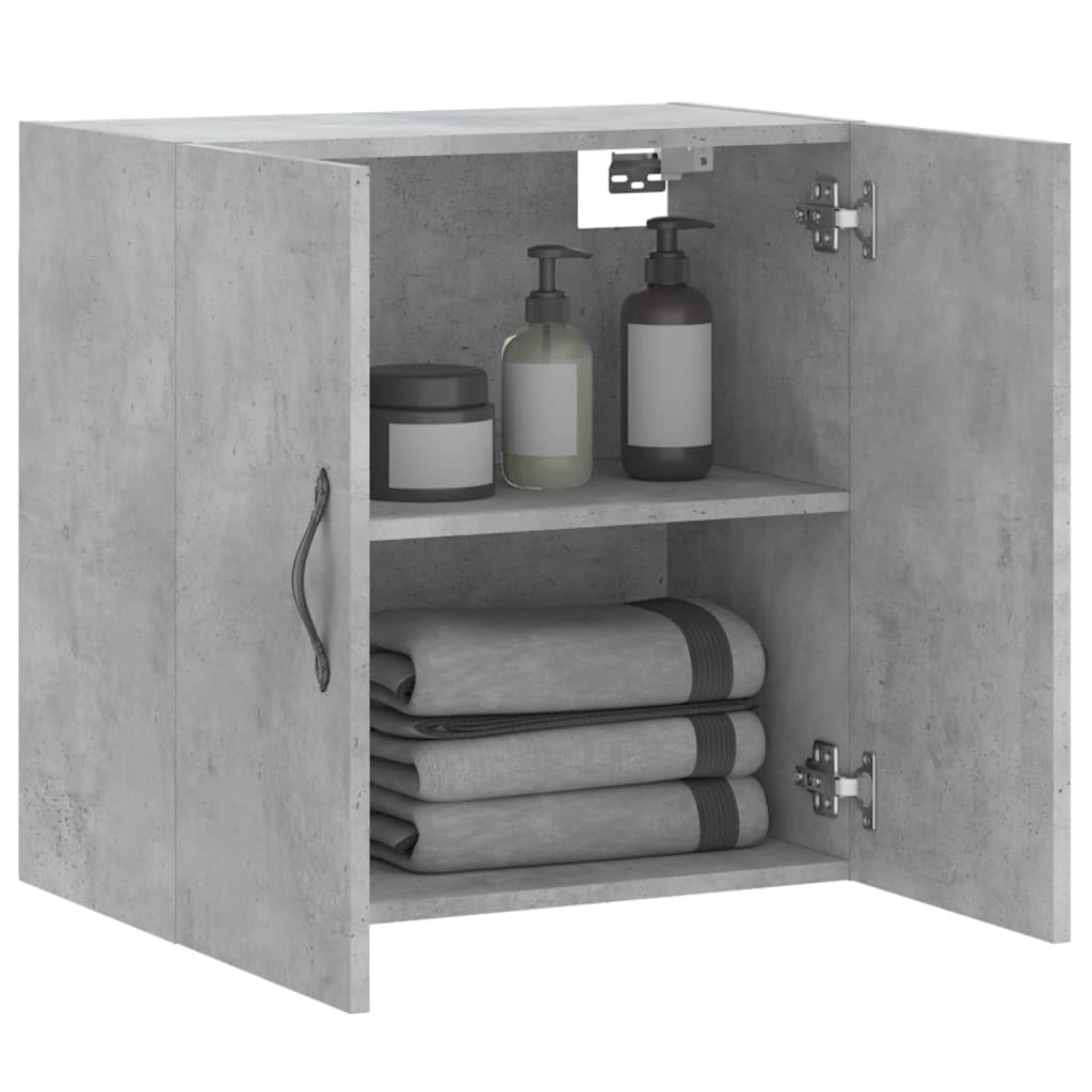 Armadio da parete 60 x 31 x 60 cm, grigio cemento