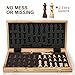 17 Inch Large Chess Set for Adults & Kids, Foldable Wooden Chess Board for Kids, Portable Magnetic Chessboard Game for Adults