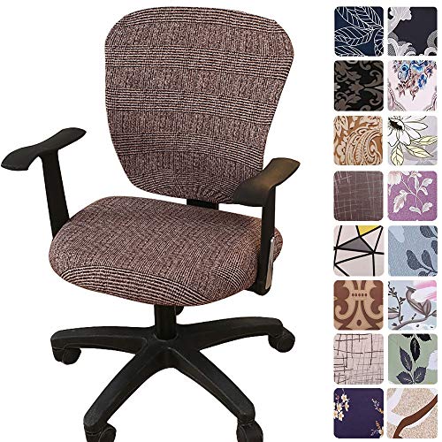 Melaluxe Computer Office Chair Covers - Protective & Stretchable Universal Chair Cover Stretch Rotating Chair Slipcover