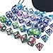 Dice Set for Dungeons&Dragons, DND, RPG Games, Polyhedral Dice Set, Assorted Dice Set, 35 Total, 5 Sets with Drawstring dice Pouch
