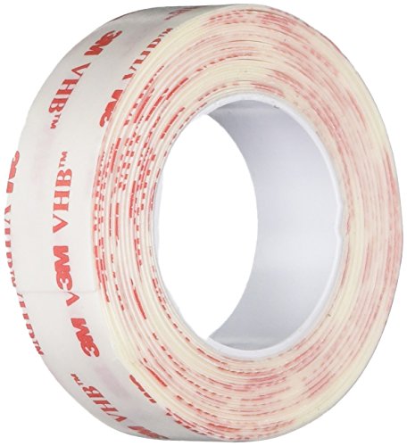 3M - 3/4-5-4920 VHB 4920 Acrylic Adhesive Tape - 0.75 in. x 15 ft. Pressure Sensitive Double-Sided Tape Roll for High Surface Energy Substrates