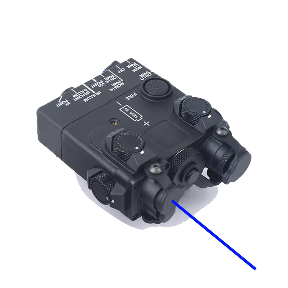 Nylon DL-A2 Box Aiming Laser Sight(with IR Laser + Blue Laser + LED Whitelight Flashlight + Mount) & Modular Remote Wire Pressure Switch, BK