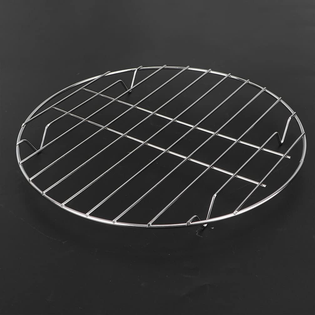 Grill Hibachi 22 cm Okrągły stojak do gotowania 2 szt. Stal nierdzewna Pieczenie Chłodzenie Gotowanie na parze Stojak do grillowania Druciane stojaki do pieczenia Stojaki do suszenia Piekarnia Uchwy