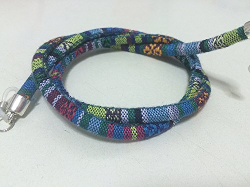 allgadgets Cordón Redondo de Gafas Estampado étnico Azul Celeste Rosa Amarillo