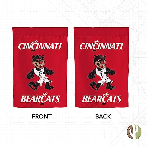 University of Cincinnati Garden Flag Bearcats UC Banner 100% Polyester (Design K)