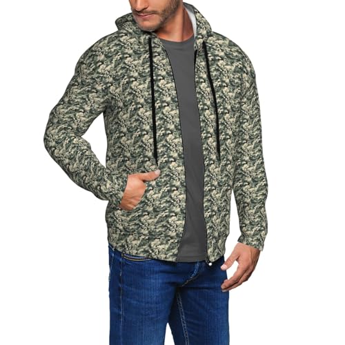Sweat à capuche homme camouflage numérique pour le sport et la ville