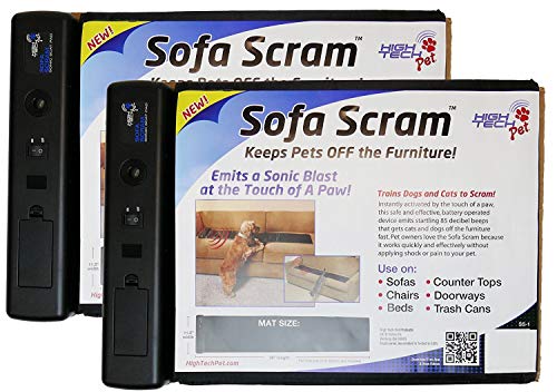 Trusted pet Sofa Scram Sonic Deterrent/Repellent for Dogs and Cats (2pack)
