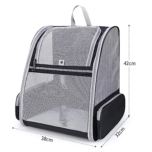 Zaino Trasportino per Cani Gatti Cuccioli, Rete