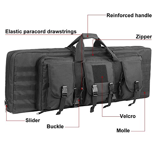 Armycamo 42 Inch Double Rifle Bag Outdoor Tactical Cases Water Dust Resistant Long Gun Case Bag For Hunting Shooting Range Sports Storage And Transport #TOP4
