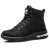 Rona Shoes Safety Boots Work Boots Steel Toe Cap Boots Safety Shoes Steel Toe Shoes Safety Trainers Work Shoes Lightweight Comfortable Non Slip Men's Women's Ladies Phantom Black UK7 / EU40.5 #1