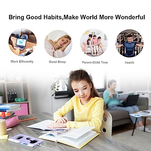 Image of ySky Portable Phone Timer Lock Box for iPhone and Android Phones, Self-Control Timer Phone Locker to Help Kids,Students, Adults Focus Back,Prevent Excessive Games, Mobile Phone Addiction(Purple)